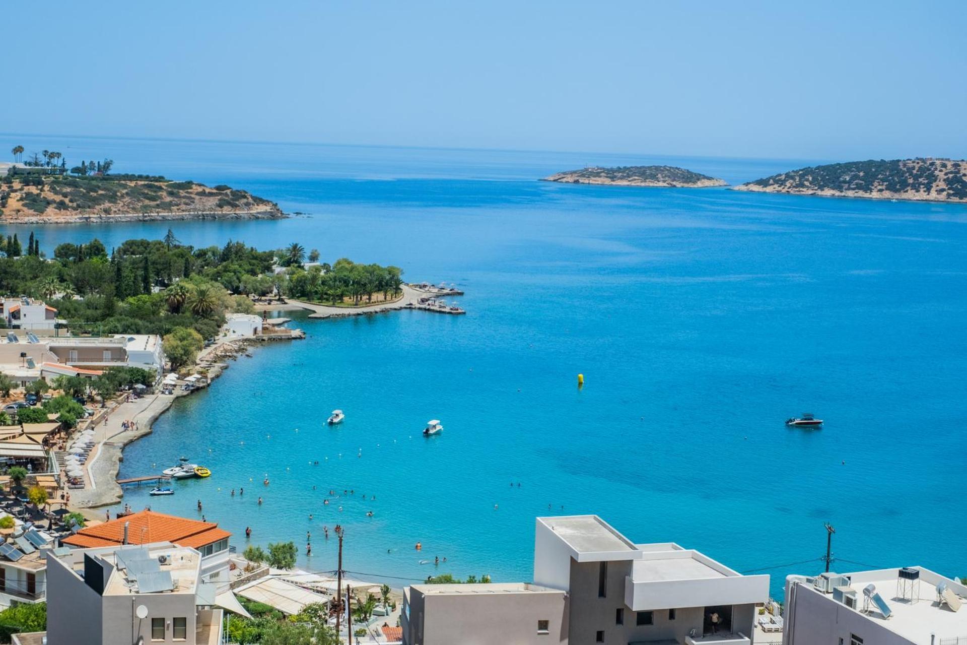 Thea Panoramic Sea View Lägenhet Agios Nikolaos Exteriör bild